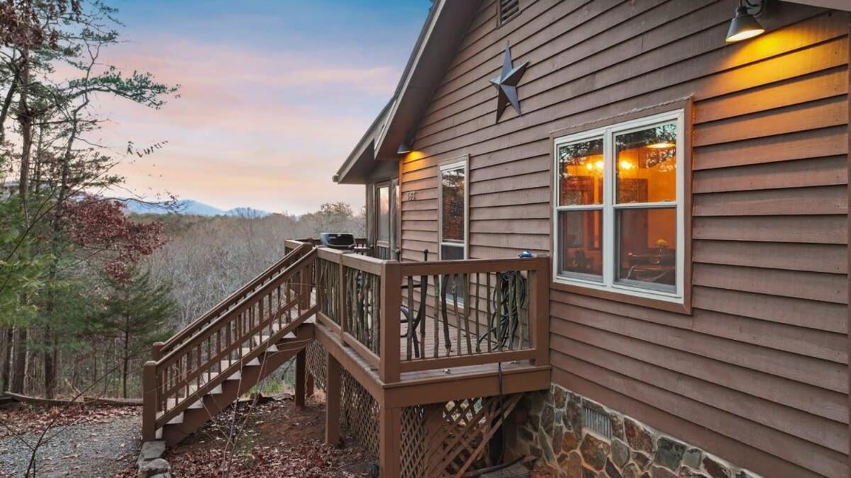 Mountain Views Hot Tub Firepit Close To Town Blue Ridge Exteriör bild